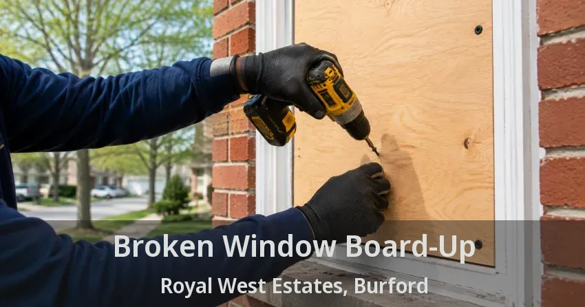 Broken Window Board-Up Royal West Estates, Burford - ON