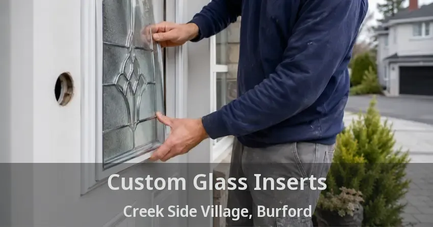 Custom Glass Inserts Creek Side Village, Burford - ON