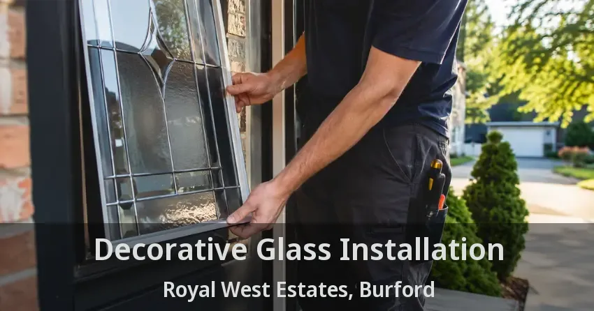 Decorative Glass Installation Royal West Estates, Burford - ON
