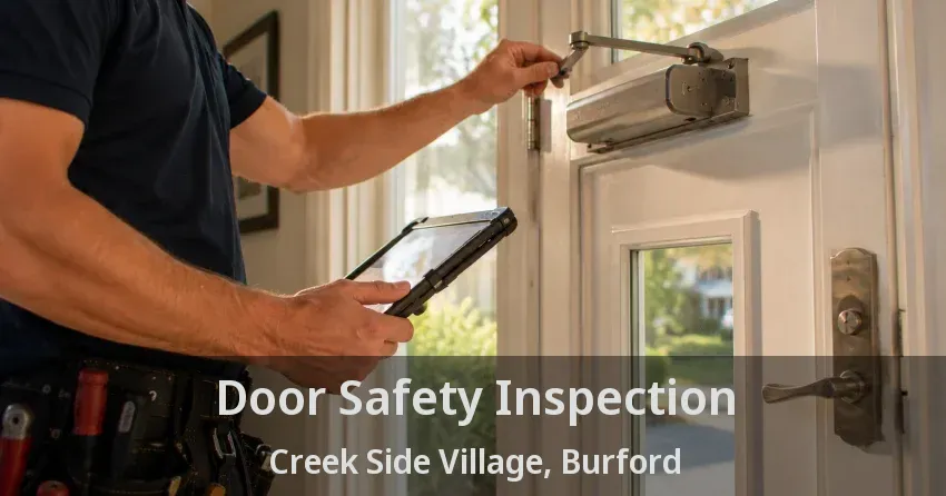 Door Safety Inspection Creek Side Village, Burford - ON