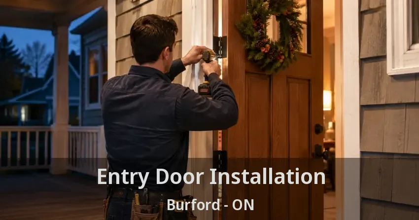 Entry Door Installation Burford - ON
