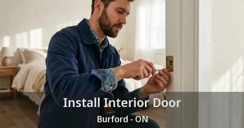 Install Interior Door Burford - ON