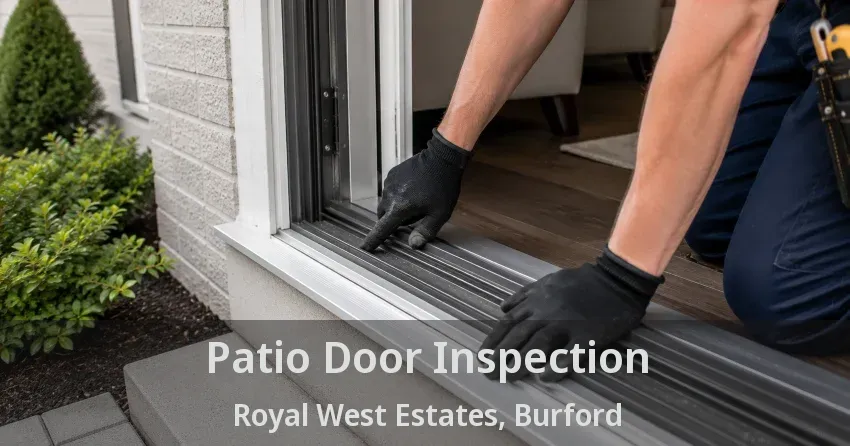 Patio Door Inspection Royal West Estates, Burford - ON