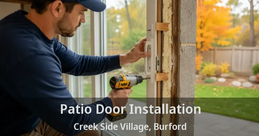 Patio Door Installation Creek Side Village, Burford - ON