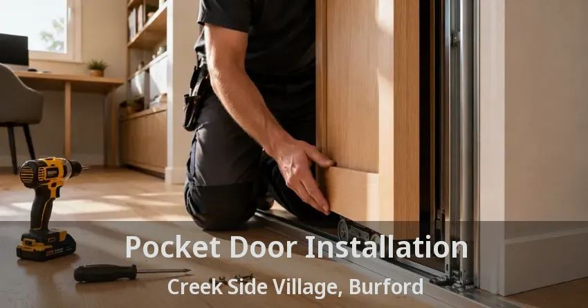 Pocket Door Installation Creek Side Village, Burford - ON