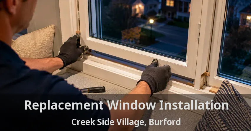 Replacement Window Installation Creek Side Village, Burford - ON