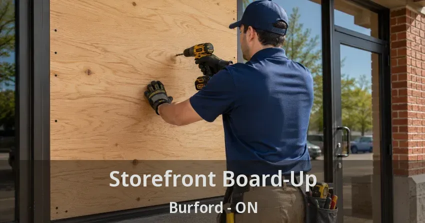 Storefront Board-Up Burford - ON