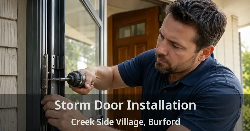 Storm Door Installation Creek Side Village, Burford - ON