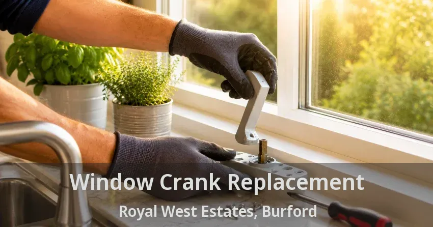 Window Crank Replacement Royal West Estates, Burford - ON