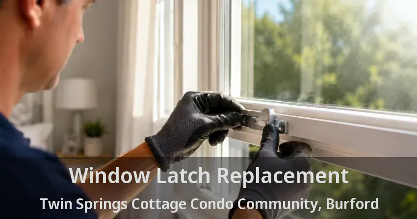 Window Latch Replacement Twin Springs Cottage Condo Community, Burford - ON