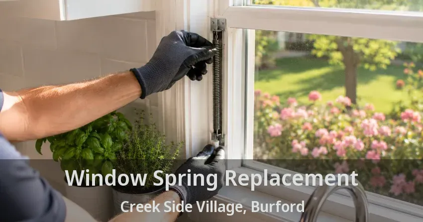 Window Spring Replacement Creek Side Village, Burford - ON