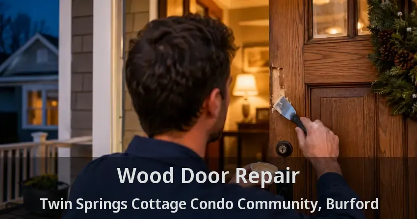 Wood Door Repair Twin Springs Cottage Condo Community, Burford - ON