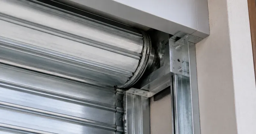 automatic storefront door technician servicing motor and sensor in Creek Side Village, Burford